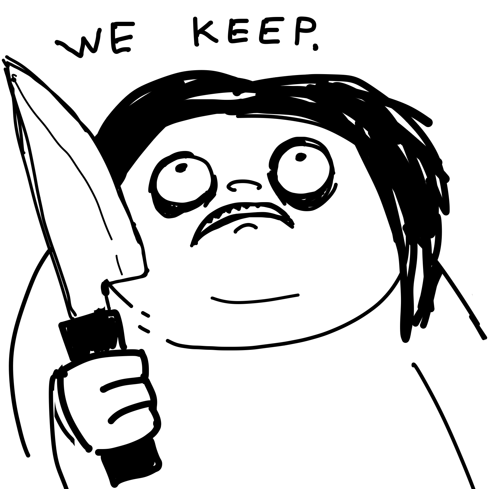 Drawing in Weelo and Skreech by guttskrieg