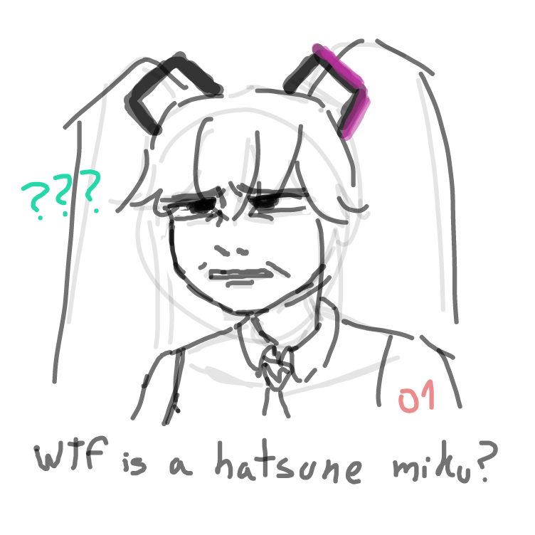 do i look like i know what a vocaloid is? - Online Drawing Game Comic Strip Panel by LemonadePie