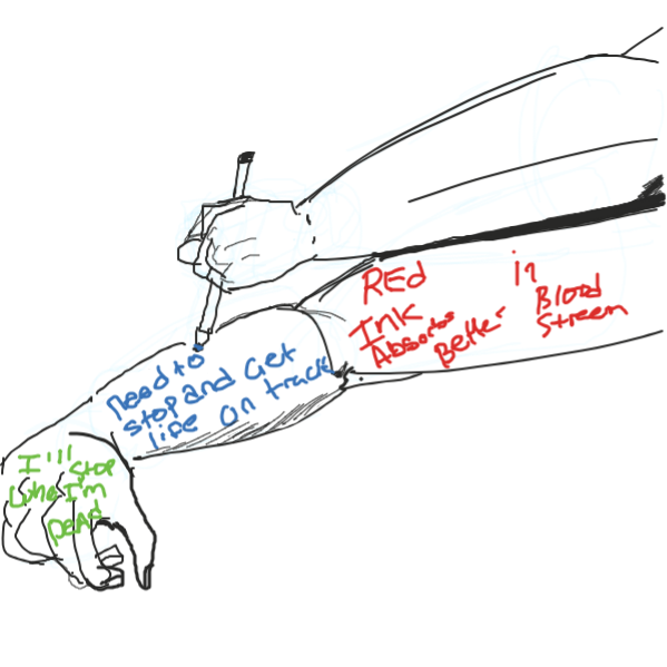 Drawing in I'm too addicted  by kurocartoonist