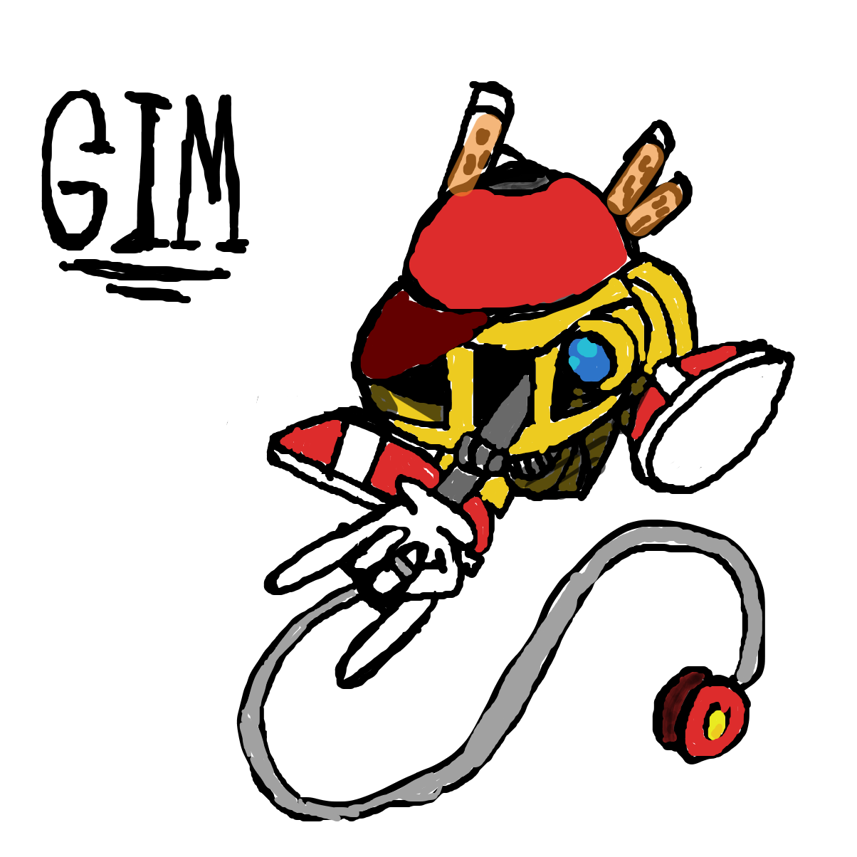 Drawing in draw yourself as  kirby character that's not kirby by LizardPie34