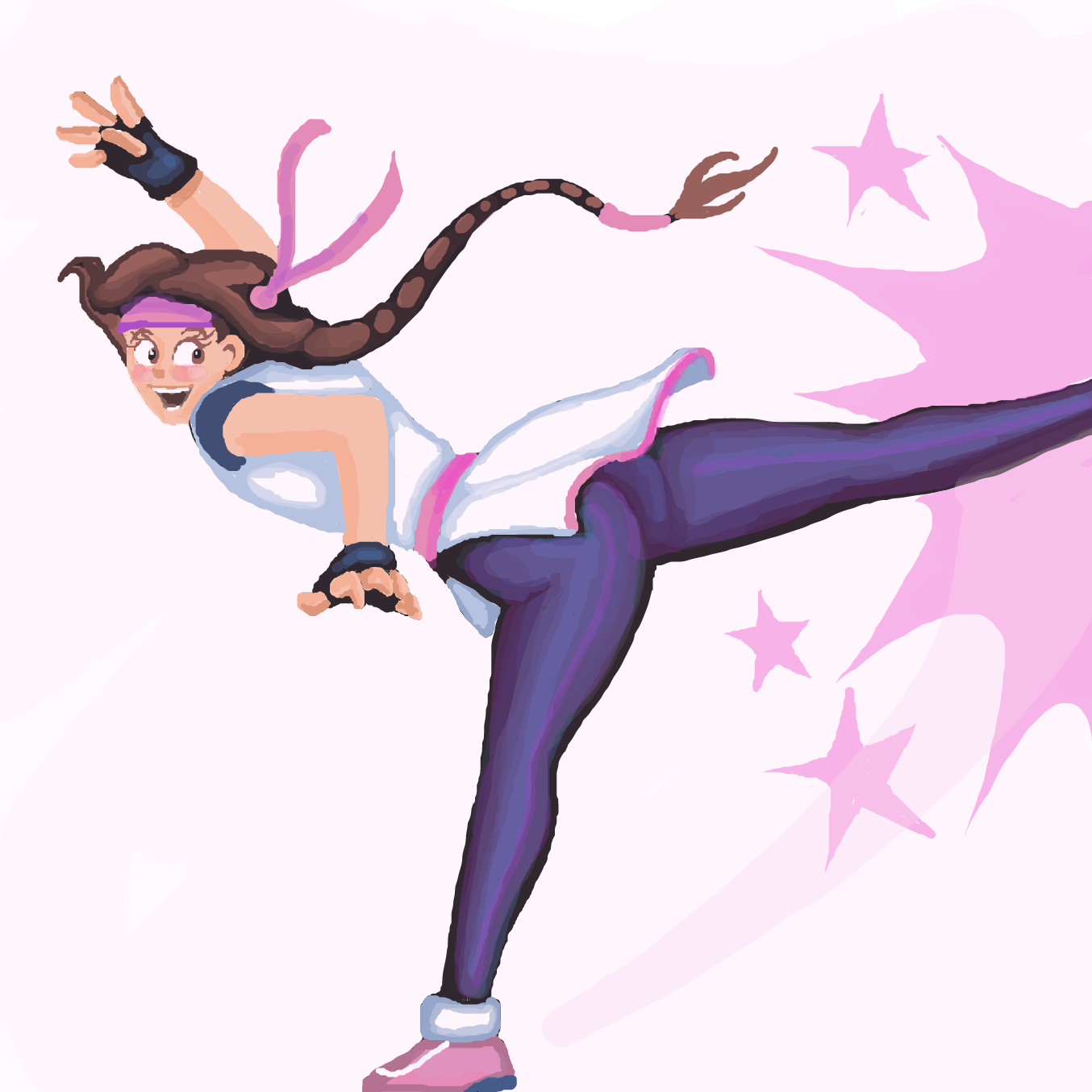 Yuri Sakazaki - Online Drawing Game Comic Strip Panel by TFD