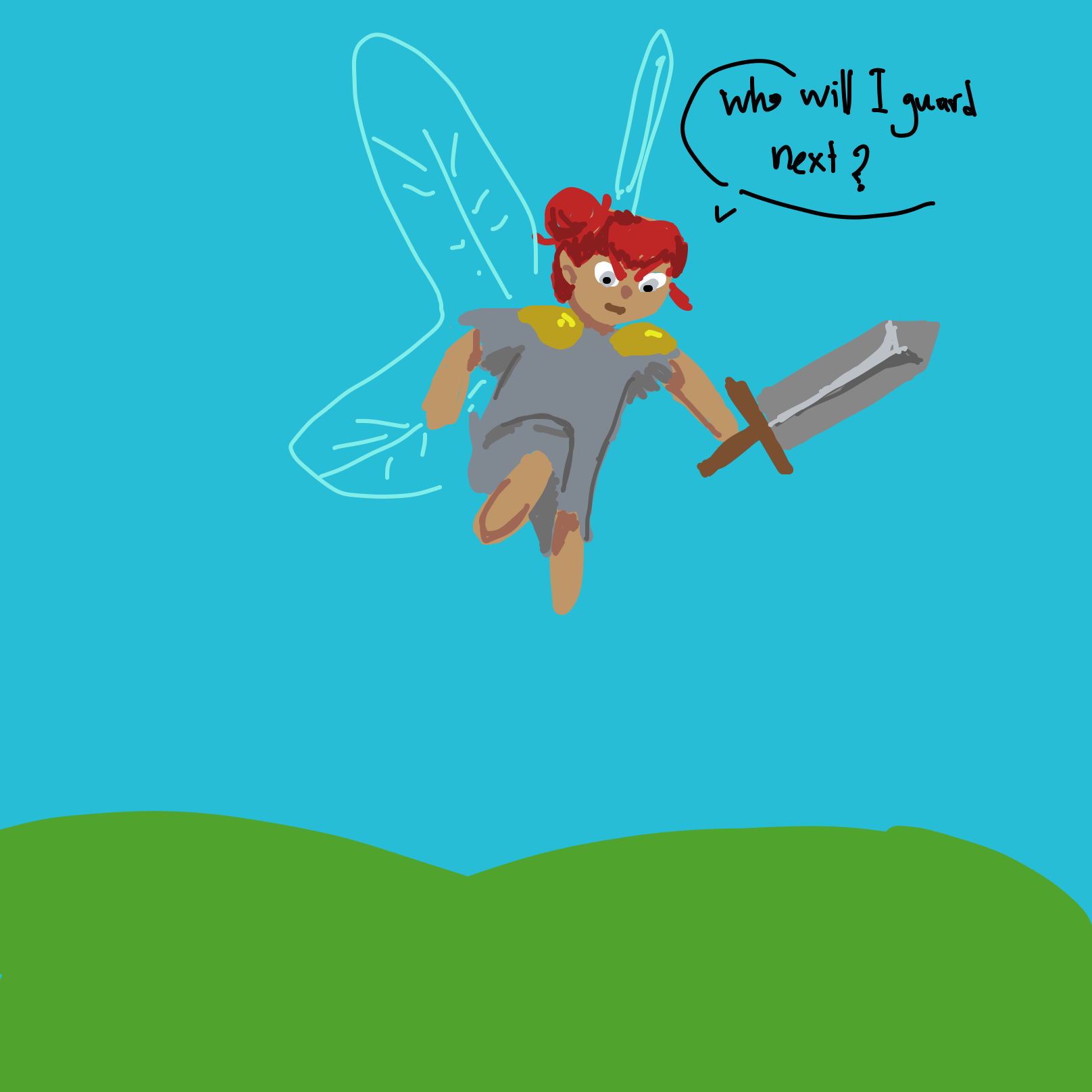 Drawing in Guard Fairy by dumbrump