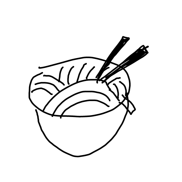 Drawing in Food by StickBoyy