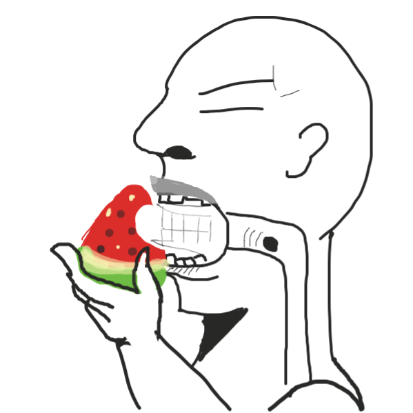 Drawing in Watermelon by kurocartoonist