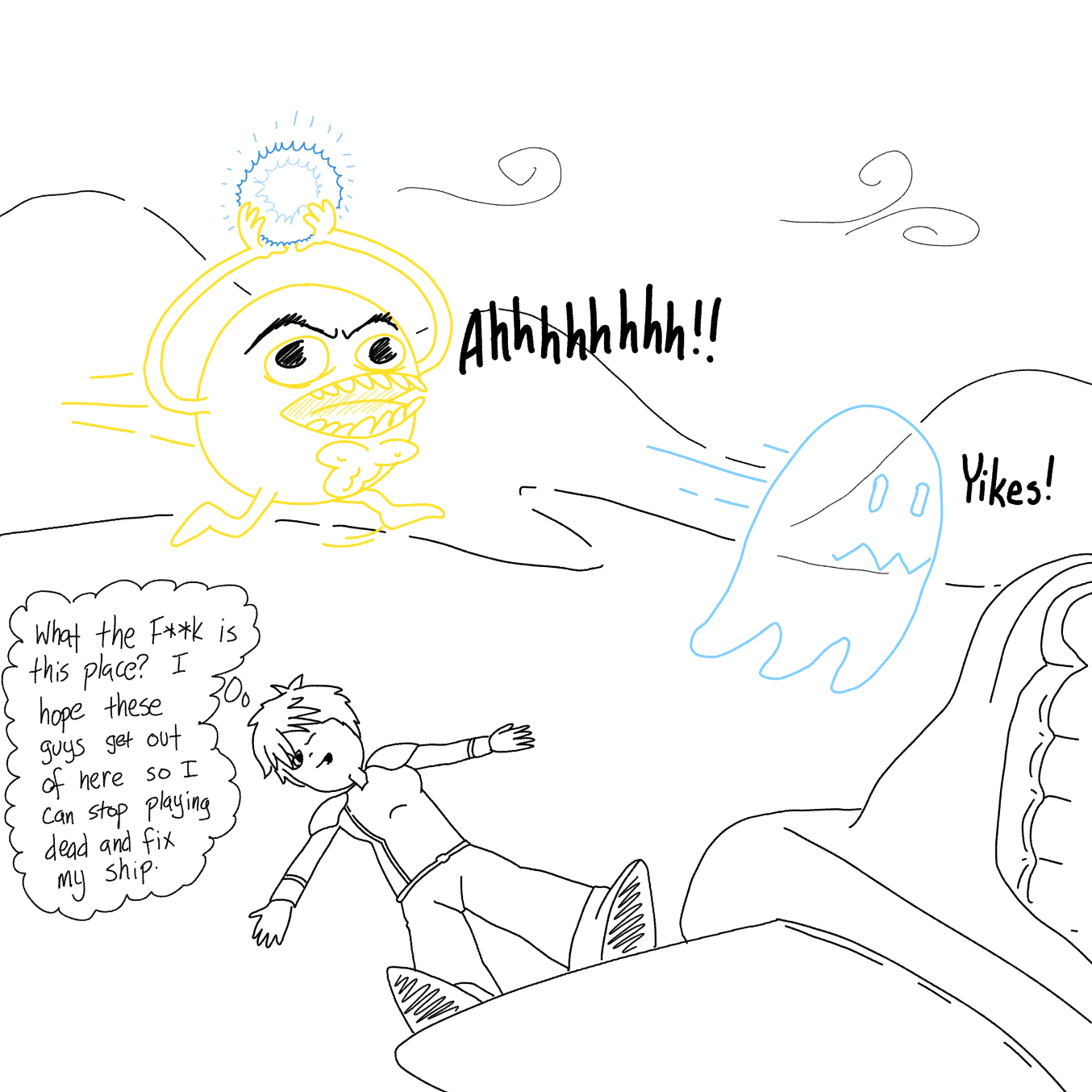  - Online Drawing Game Comic Strip Panel by Wizard Croissant