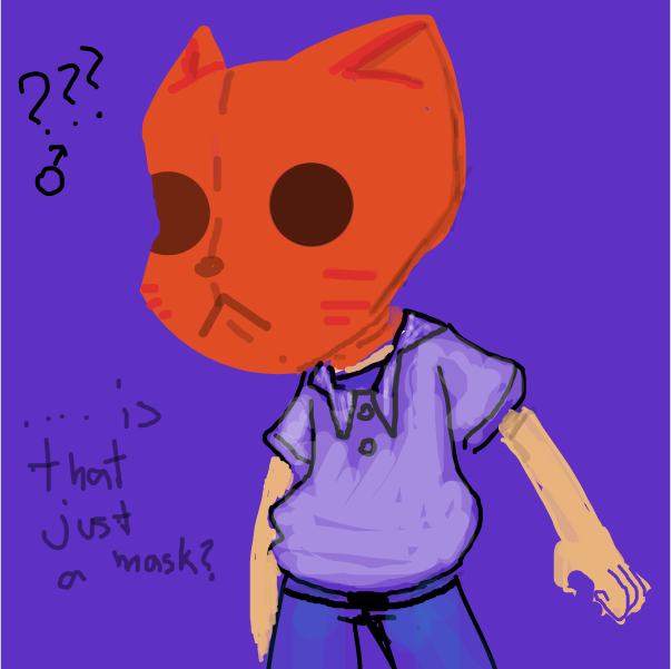 Drawing in fursona :p by FifaSam