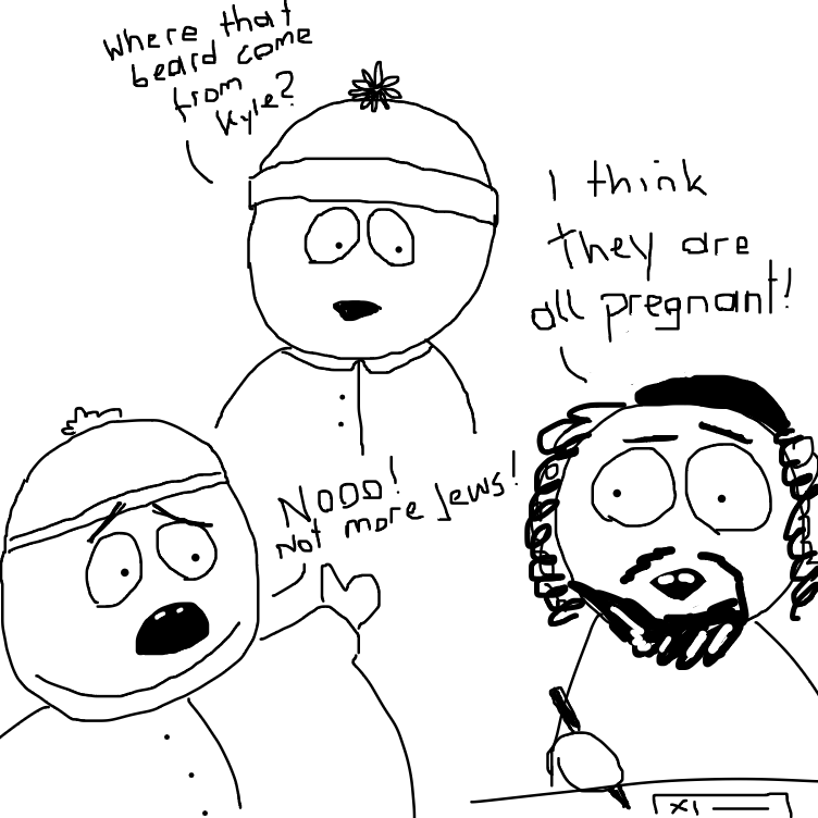 Drawing in South park by MyNameJEFFeee