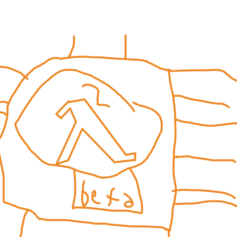 Drawing in half life 2 beta by amongus