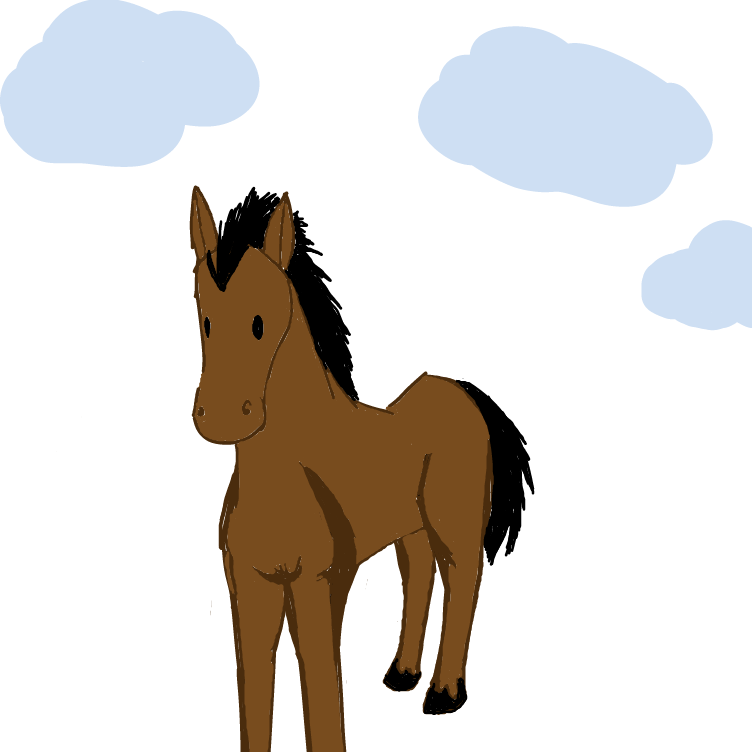 Awwwwww horsies are soooo cute <3 <3 <3 - Online Drawing Game Comic Strip Panel by Setin