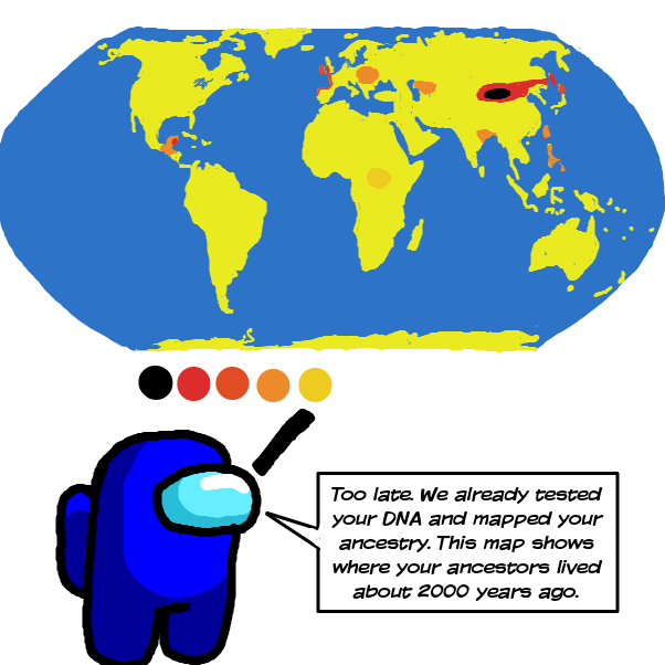 Drawing in Race by locoluis