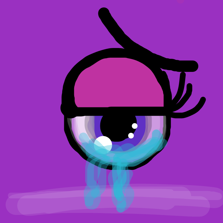 Drawing in Purple Eye  by Lonesome Dove