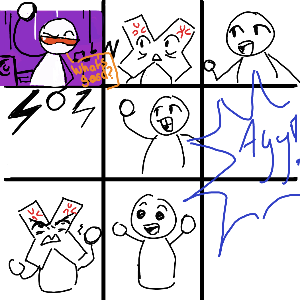 Drawing in Tic tac toe by Orpheus