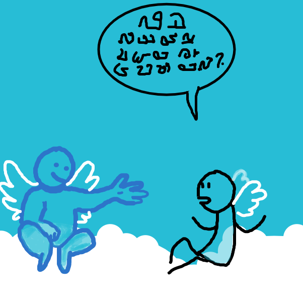 Translation: "Was that it? And what was the point of it all?" - Online Drawing Game Comic Strip Panel by Emjaypatrick
