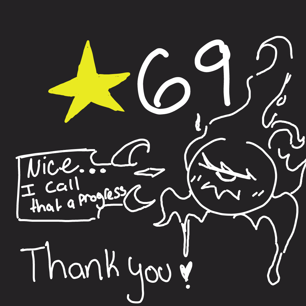 Drawing in 69 stars by Orpheus