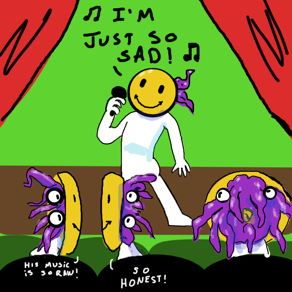 Calamari Blues - Online Drawing Game Comic Strip Panel by Emjaypatrick