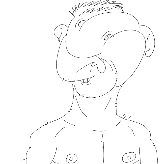 Drawing in i don't know what this face called.. by Pax