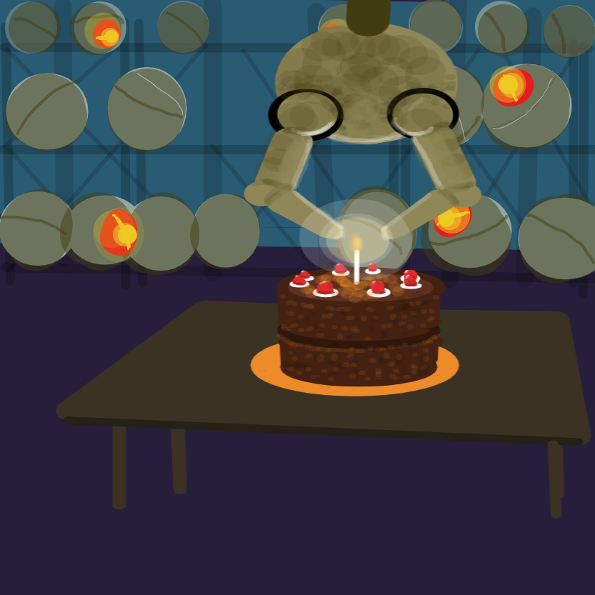 The cake is a lie. - Online Drawing Game Comic Strip Panel by Emjaypatrick