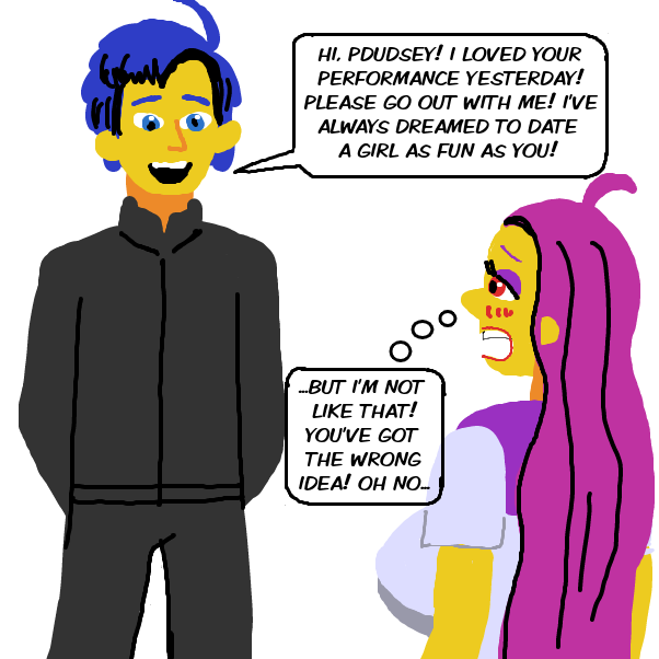 ... denied!? Oh, well... - Online Drawing Game Comic Strip Panel by locoluis