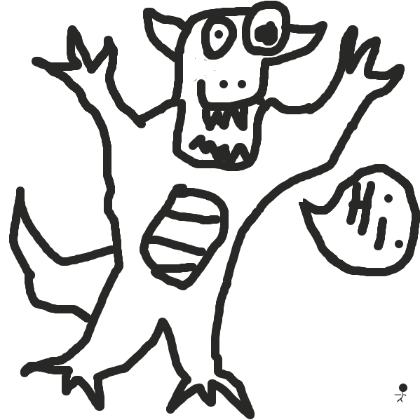 hi. - Online Drawing Game Comic Strip Panel by Sergio