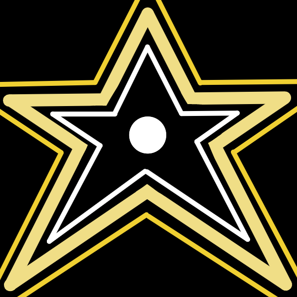 This symbol is a circle inside a star.  It is quite minimalistic in design. - Online Drawing Game Comic Strip Panel by Elle