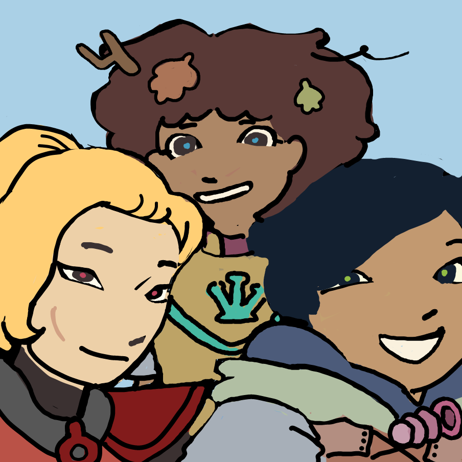 me and the besties at the fraction of our power - Online Drawing Game Comic Strip Panel by dankie