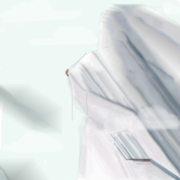 Drawing in 88 clicks of the mountain   by kurocartoonist