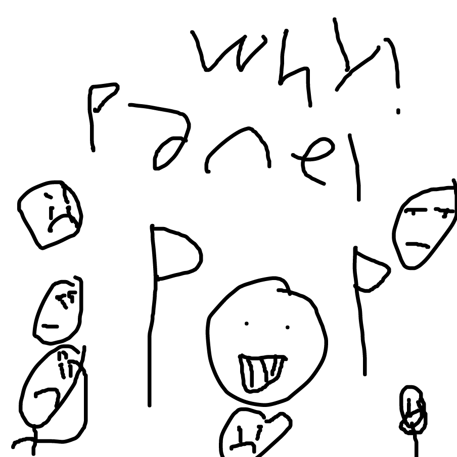 Drawing in paneljam turns into panelpop by amongus