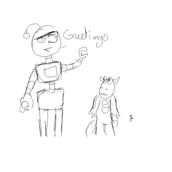 greetings - Online Drawing Game Comic Strip Panel by DestinyTheDemon