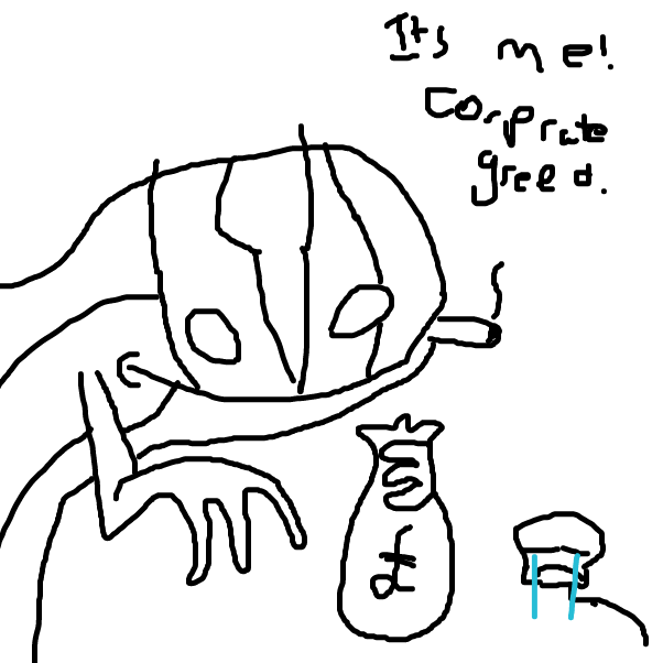 greed - Online Drawing Game Comic Strip Panel by Yeoguort