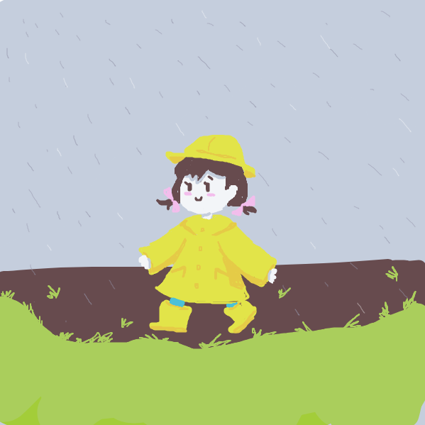 Drawing in The rain effect by HeckinHeck