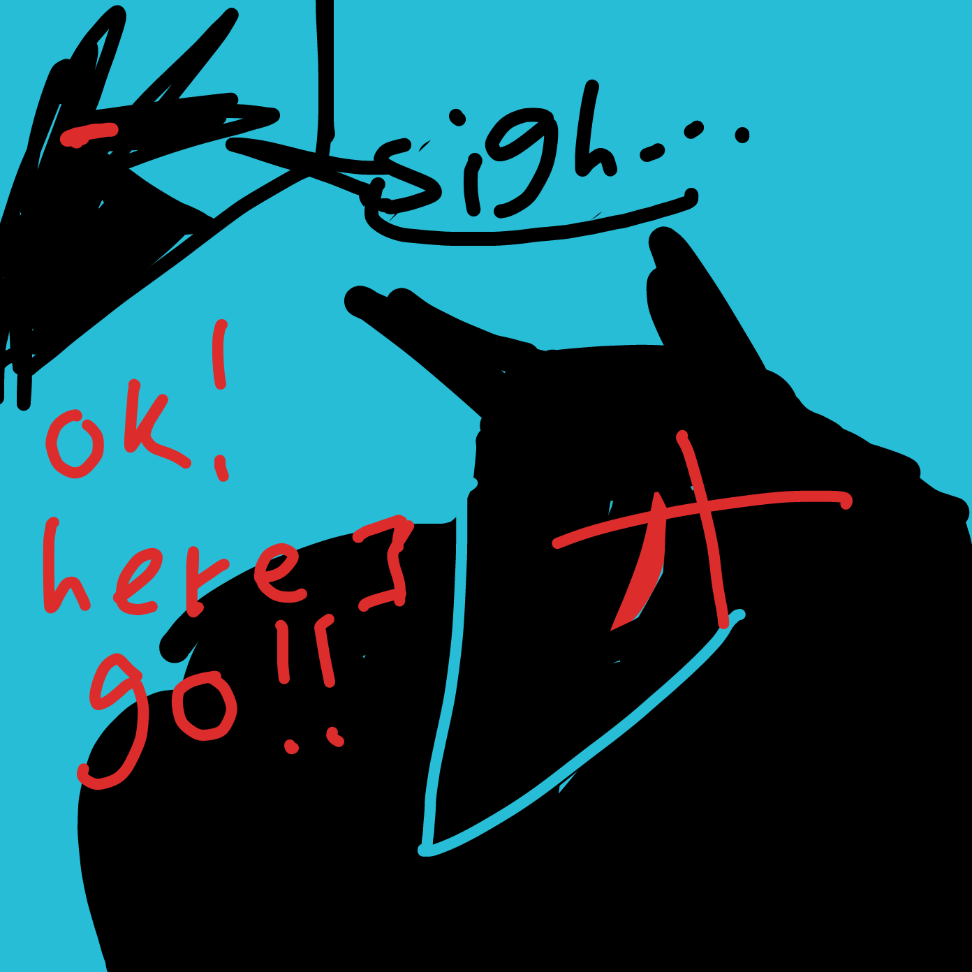 Drawing in Phone doodles: reluctant hunter by Chumky