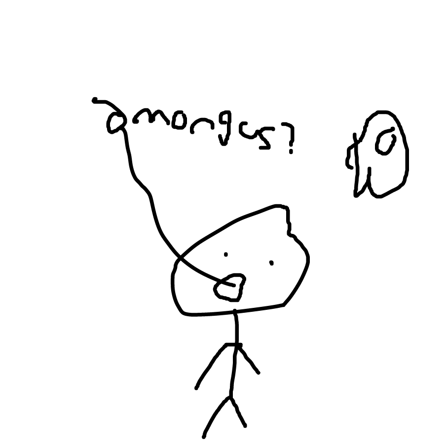 Drawing in mozzie by amongus