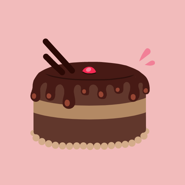 cake :D - Online Drawing Game Comic Strip Panel by Elle