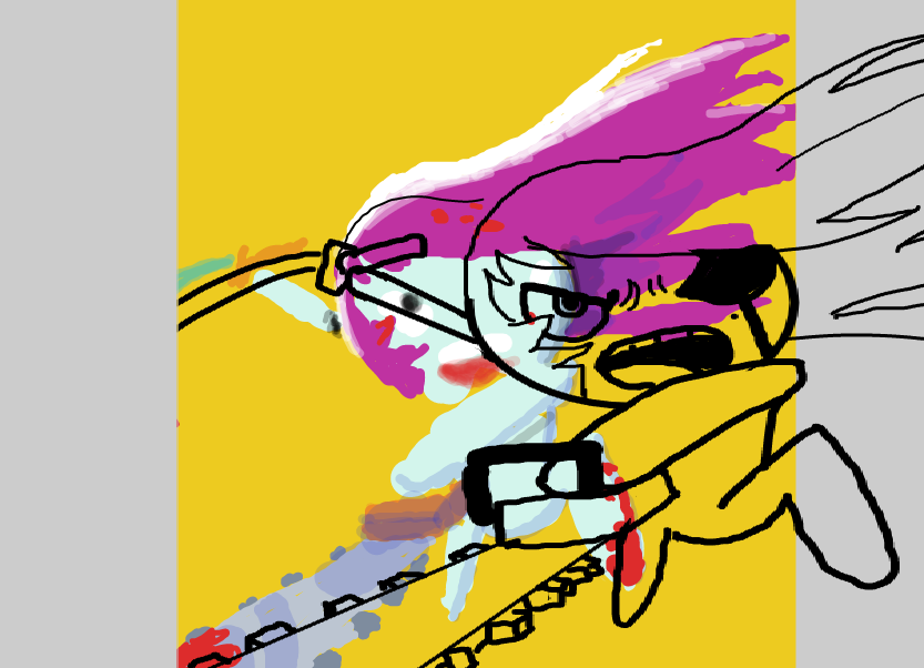 Dammit. The layers got screwed up...Or maybe the glitch got to Pibby! - Online Drawing Game Comic Strip Panel by Emjaypatrick