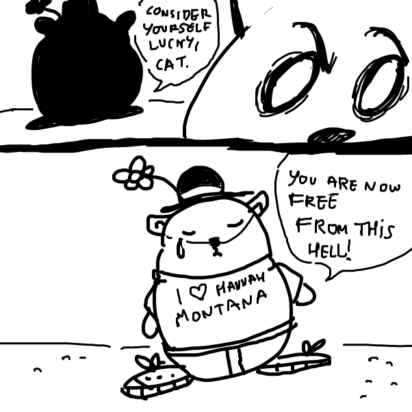 "The dead ones are the lucky few" - Online Drawing Game Comic Strip Panel by Peyocay