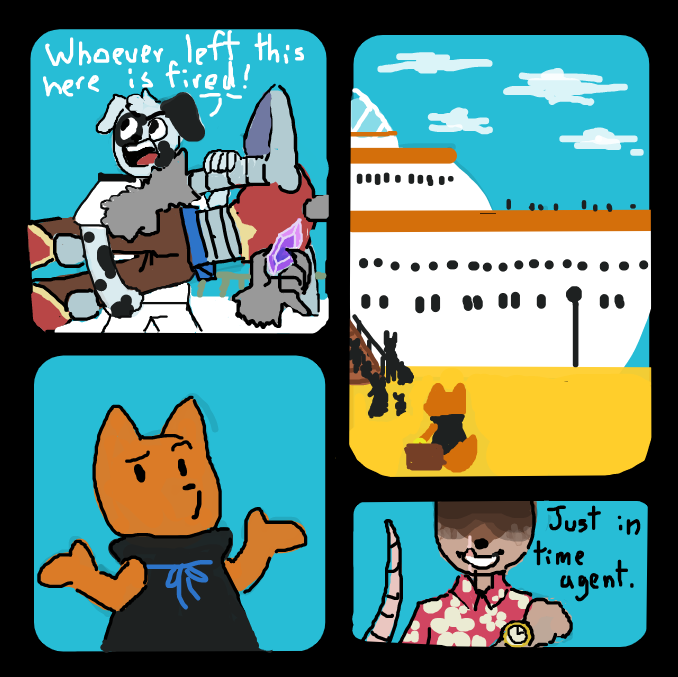 fixed it - Online Drawing Game Comic Strip Panel by LemonadePie