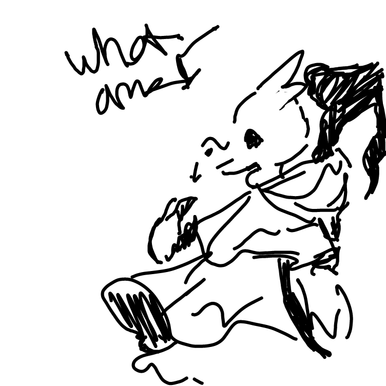 Drawing in fursona :p by JA