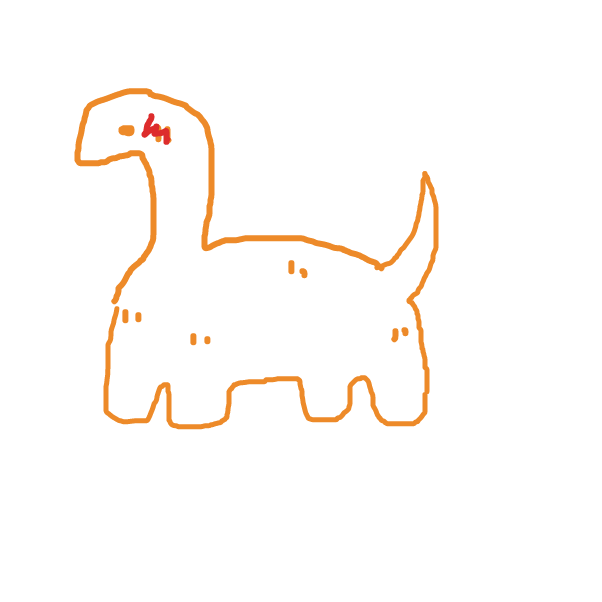 Drawing in Draw your favorite dinosaur. Now. by Grump