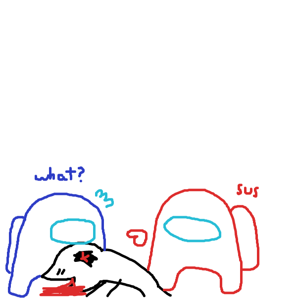 Sussus amogus - Online Drawing Game Comic Strip Panel by Yeoguort