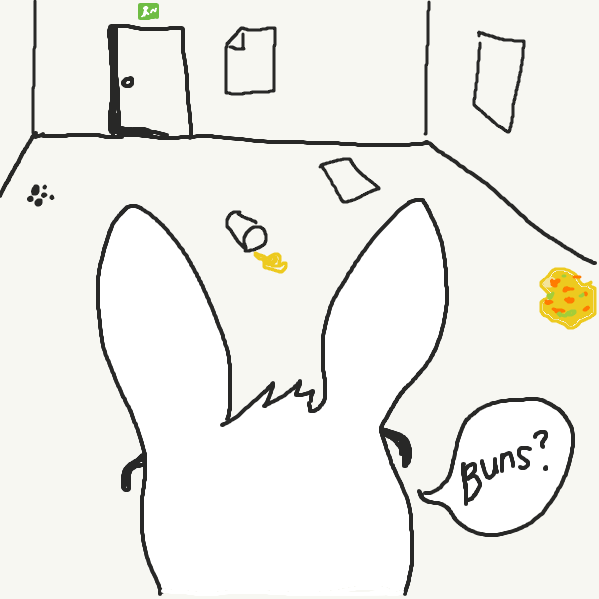 Drawing in Bunny Concert by Mimza