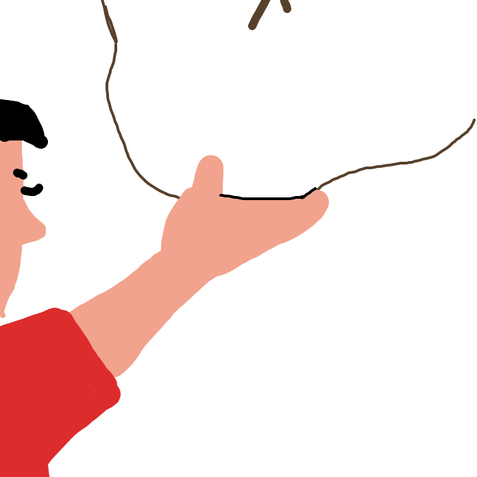 Drawing in four flowers for flour by Mozart