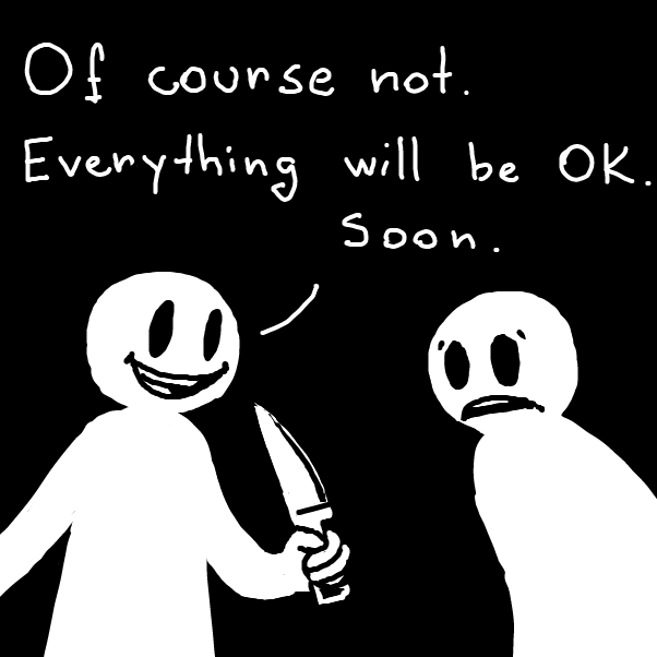 Drawing in I hate people but im positive about it  by Aluminimalism