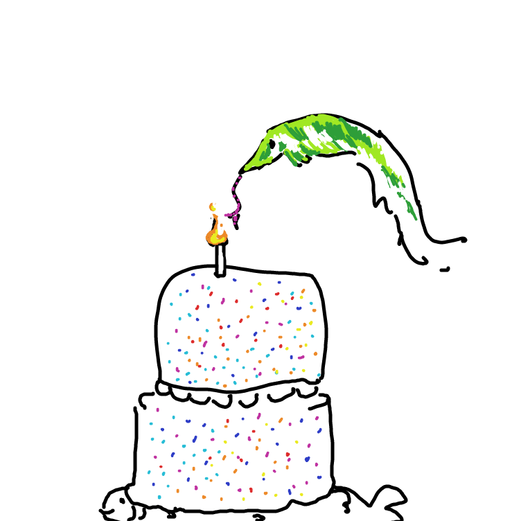 Nice Cake - Online Drawing Game Comic Strip Panel by JA