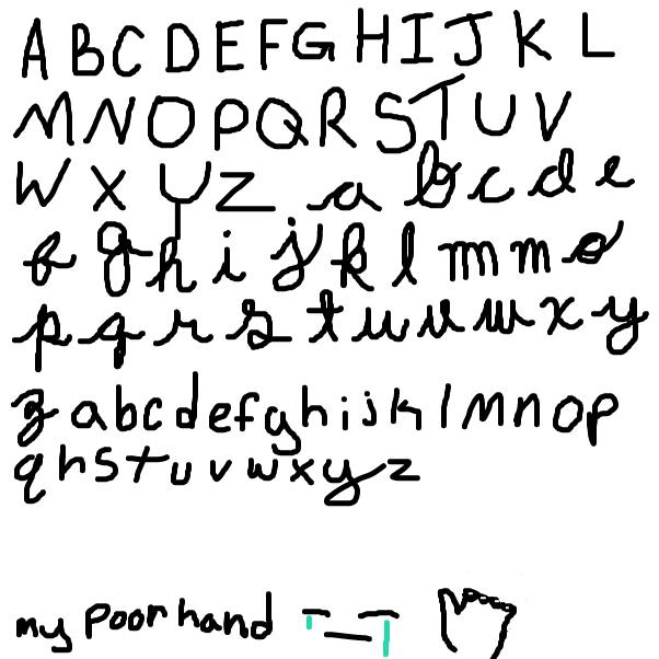 Drawing in Handwriting practice by Michael_Mayonaise