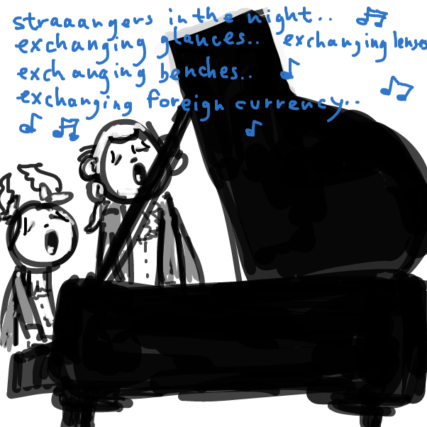 she is bad influence - Online Drawing Game Comic Strip Panel by Peyocay