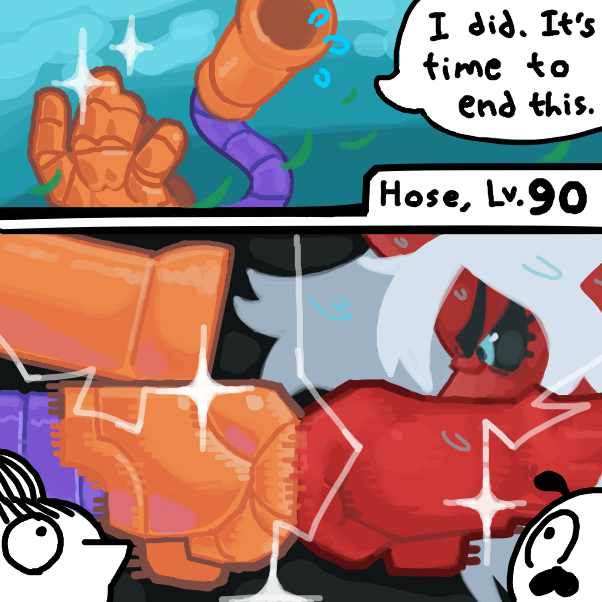 A worthy opponent - Online Drawing Game Comic Strip Panel by W3