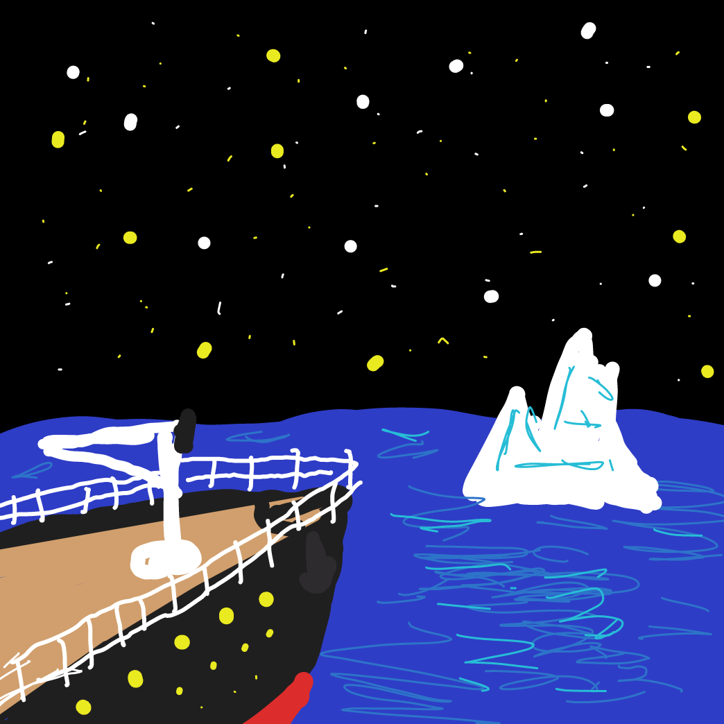 Drawing in Aboard the Titanic  by AMetalChair