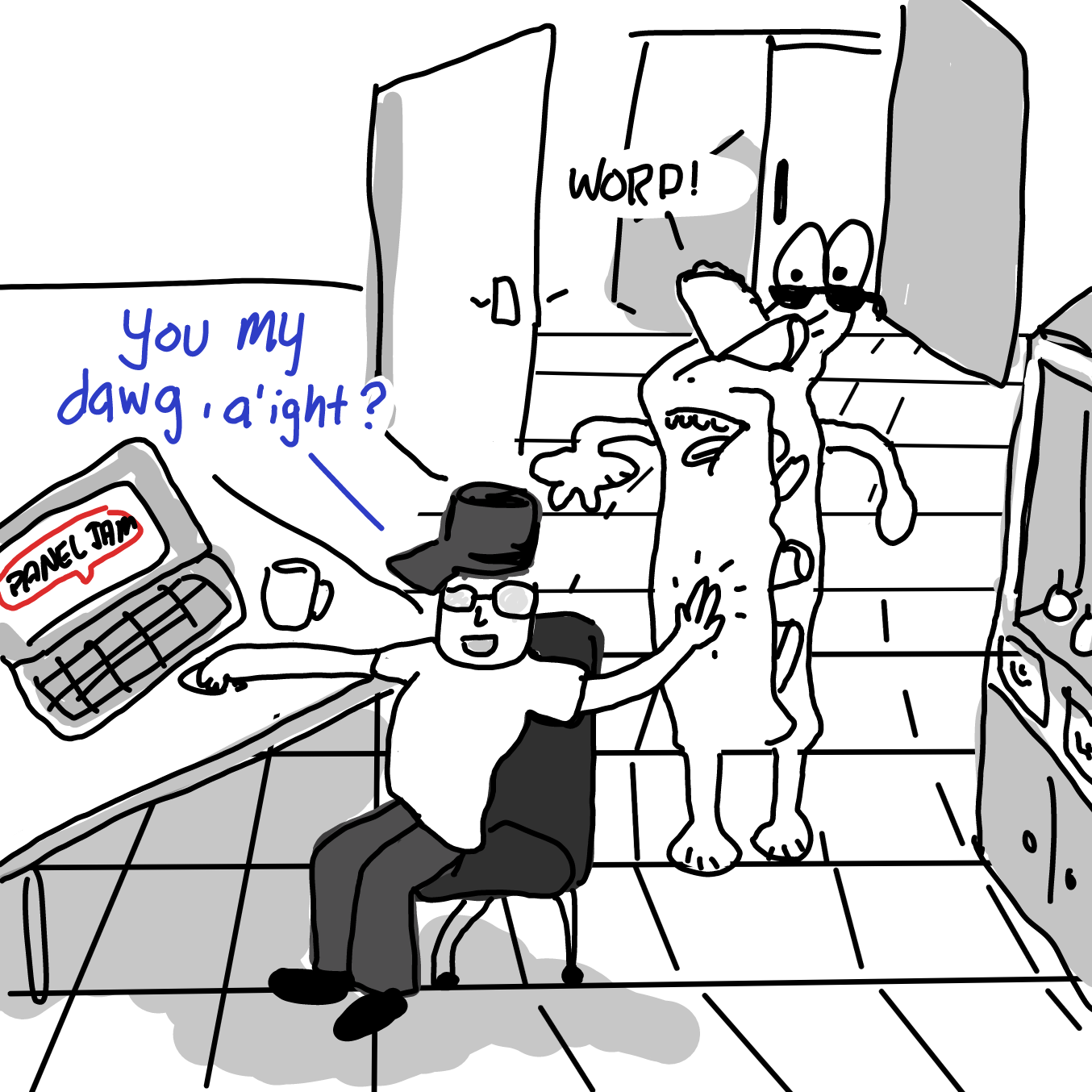  - Online Drawing Game Comic Strip Panel by Wizard Croissant