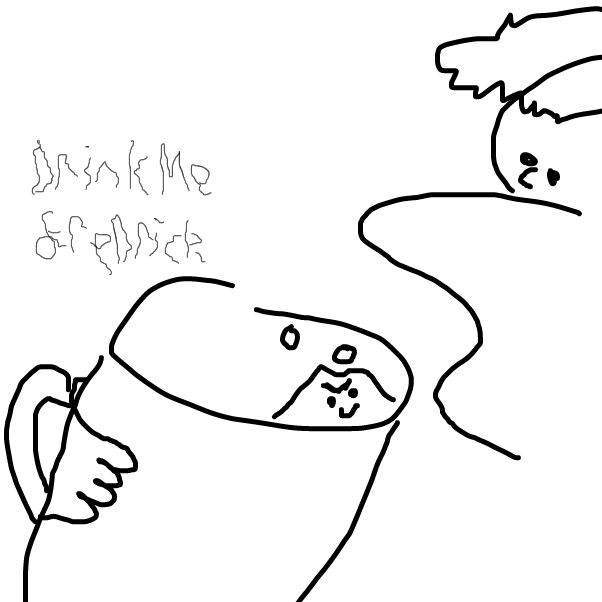 Drawing in Cup Of Joe by pavemento