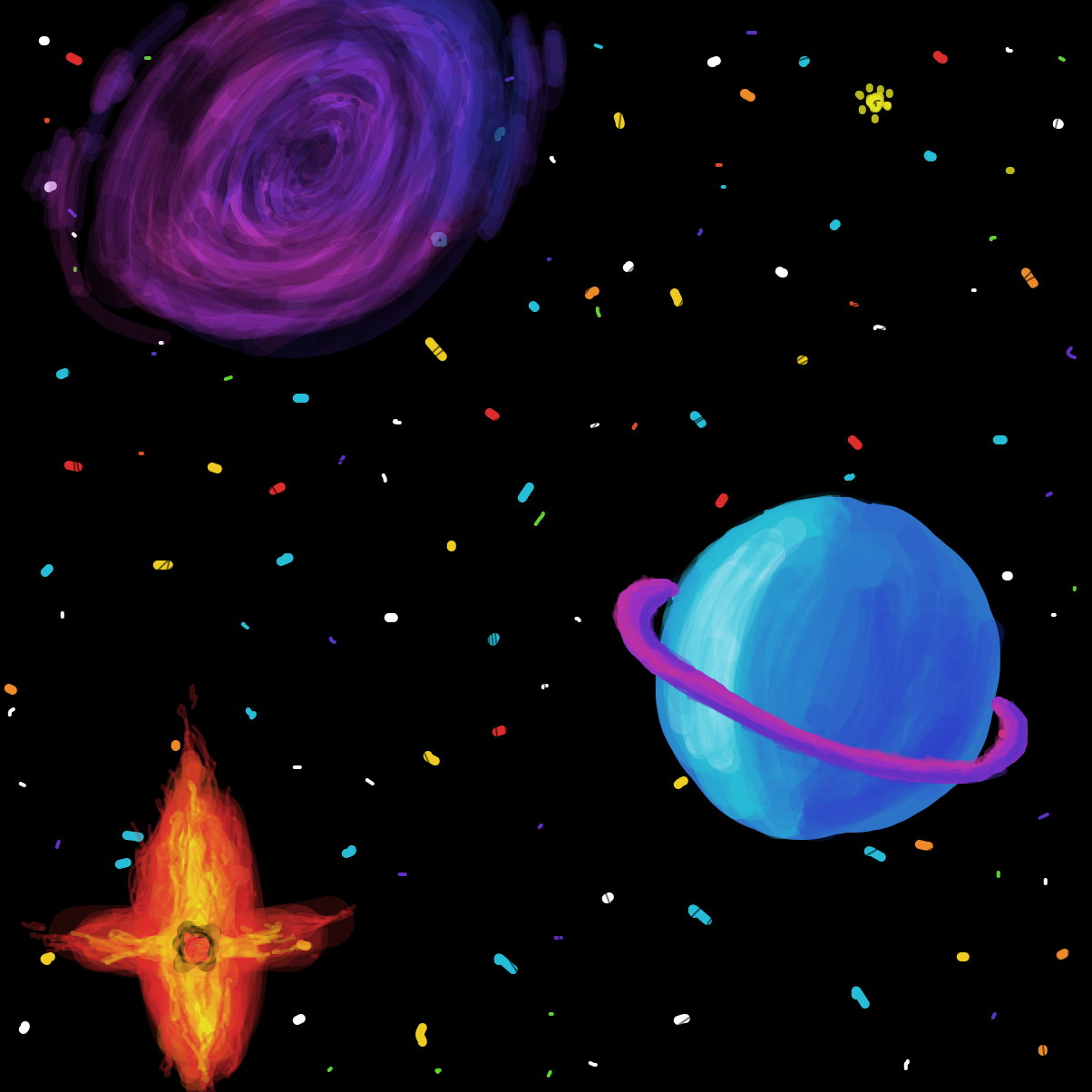 The vastness of outer space  - Online Drawing Game Comic Strip Panel by Lookaignoramus